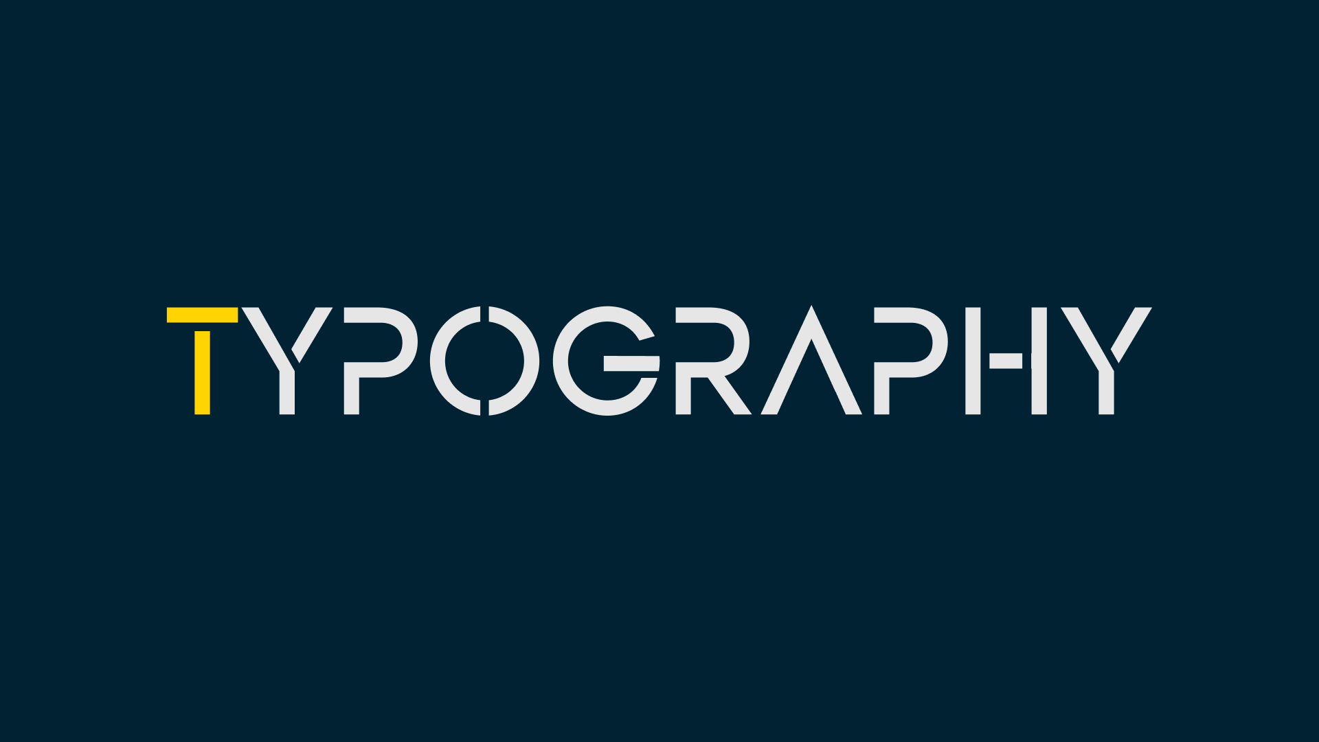 صفحهٔ بخش‌بند «TYPOGRAPHY»