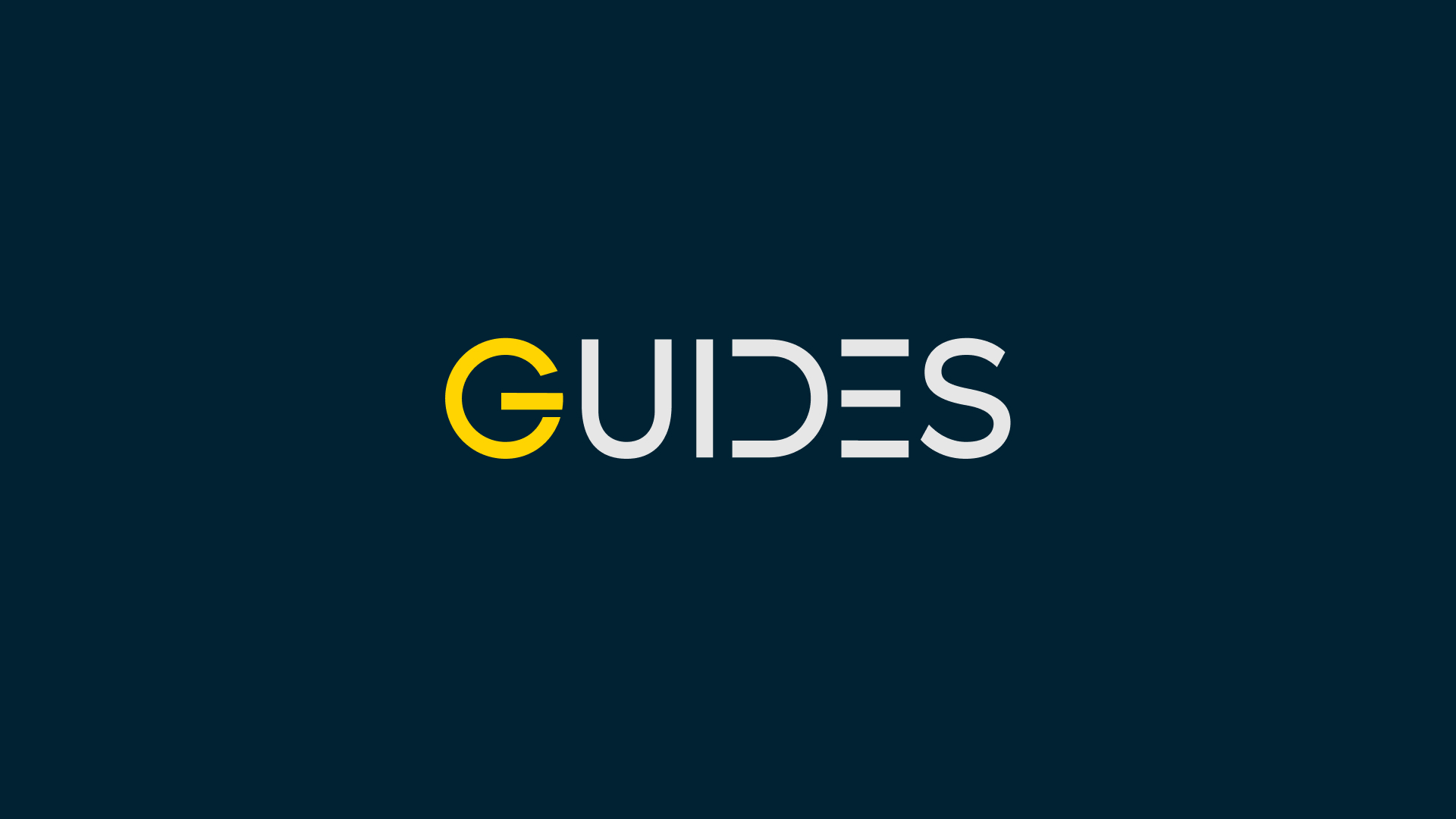 صفحهٔ بخش‌بند «GUIDES»