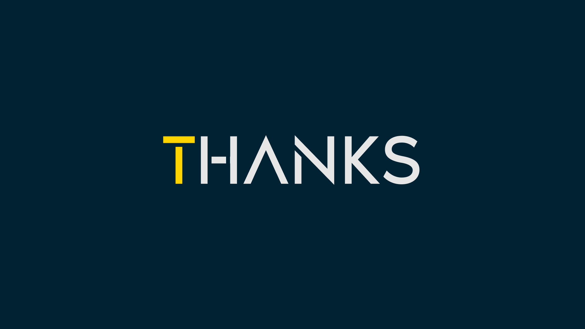 صفحهٔ پایانی دفتر هویت برند با عنوان THANKS